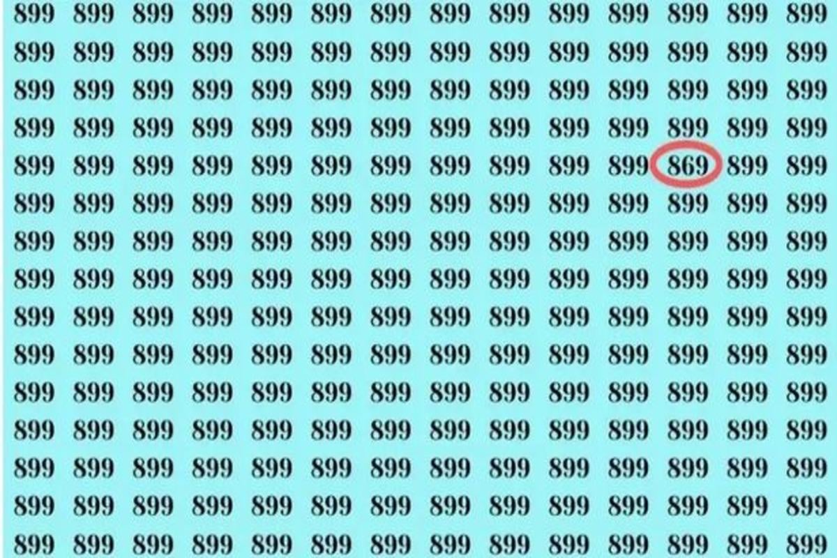 Üks number erineb ülejäänutest