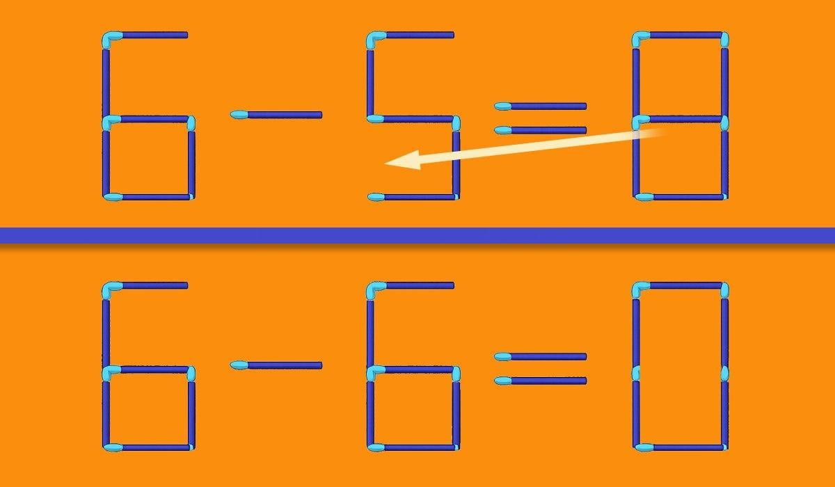 Kiire IQ test: pead liigutama ainult ühte tikku