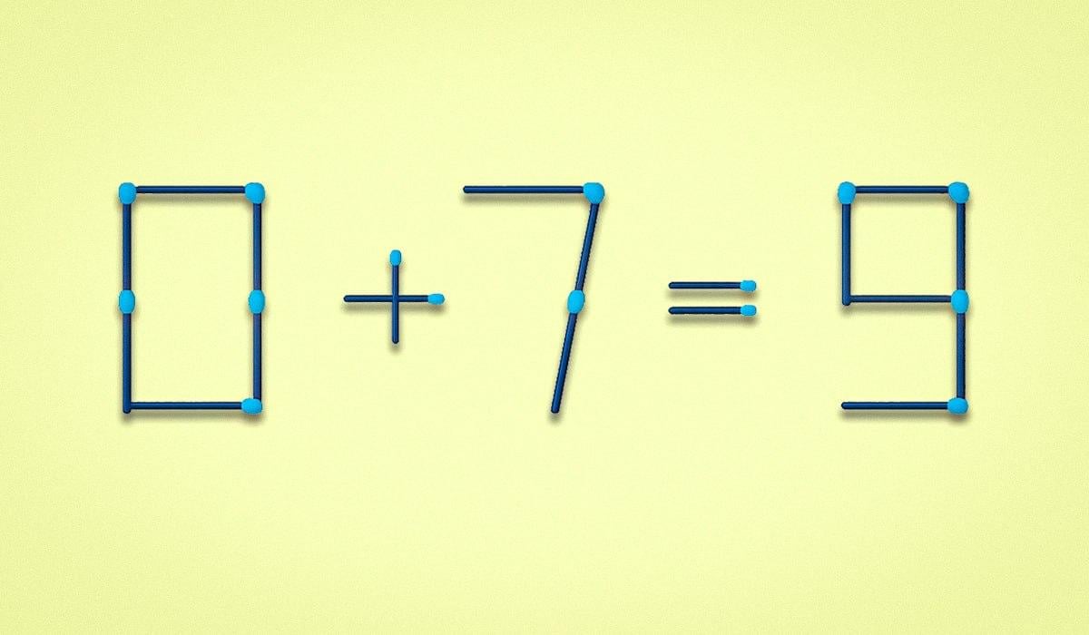 Vea parandamiseks peate lohistama ainult ühte tikku: keeruline matemaatika mõistatus