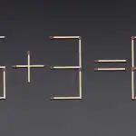 Väga raske mõistatus: peate liigutama ainult ühte tikku